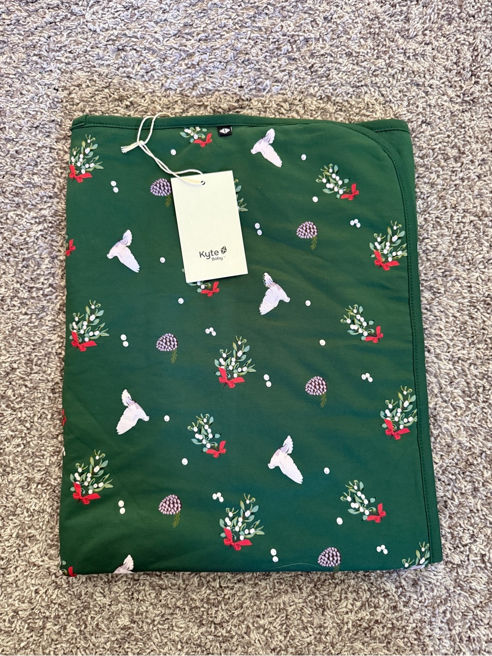 NWT Kyte Baby Mistletoe Baby Blanket